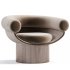 Armchair Bowl Wood Option,Total Fabric Option - Thumbnail 5