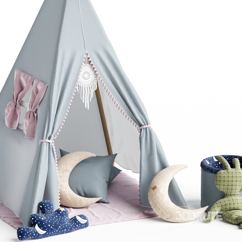 Child’s Teepee Set Bubbles Image 2