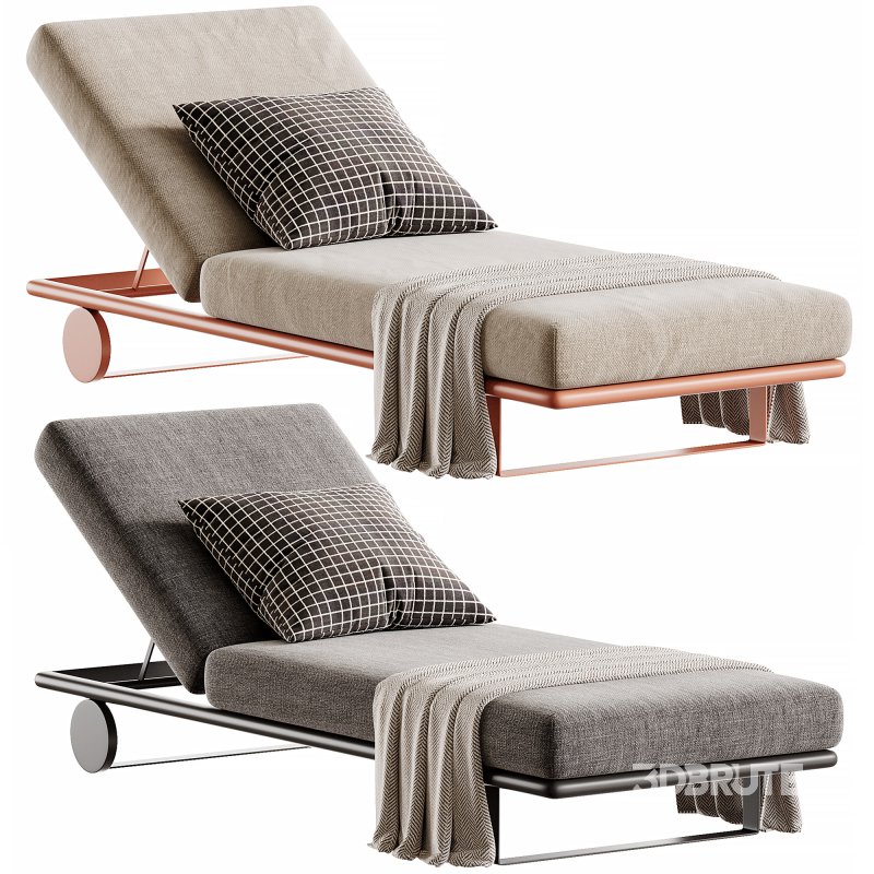 Deckchair Outdoor Sun Lounger Image 3