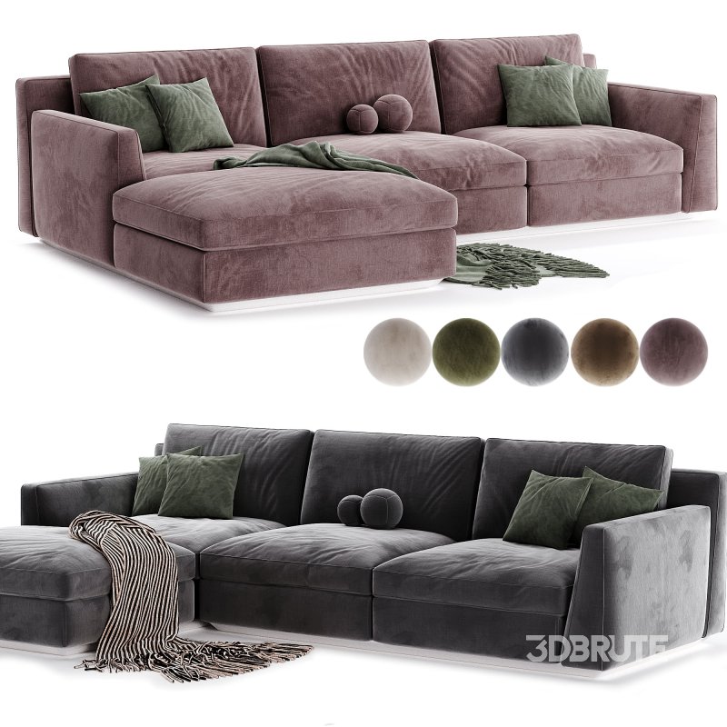 Horm Ellington Chaise Longue Sofa Image 5