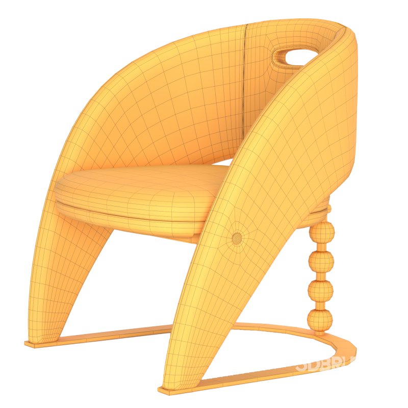 HomeDor Modern Luxury Beige Dining Chair Image 3