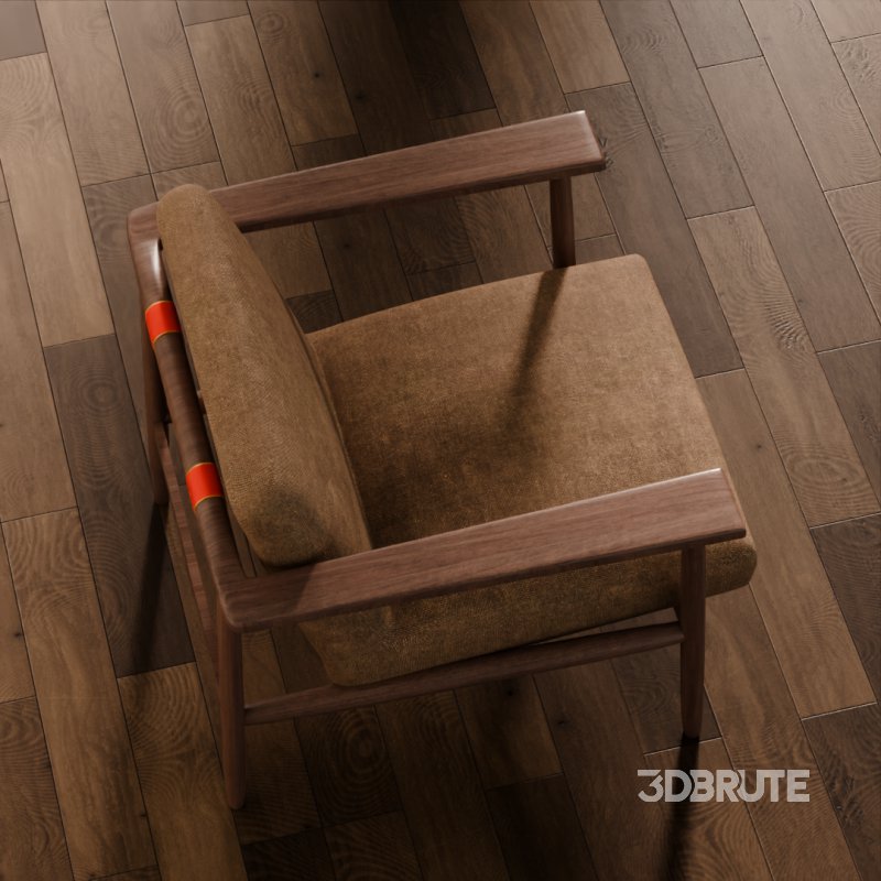 Vintage Wooden Armchair Image 3