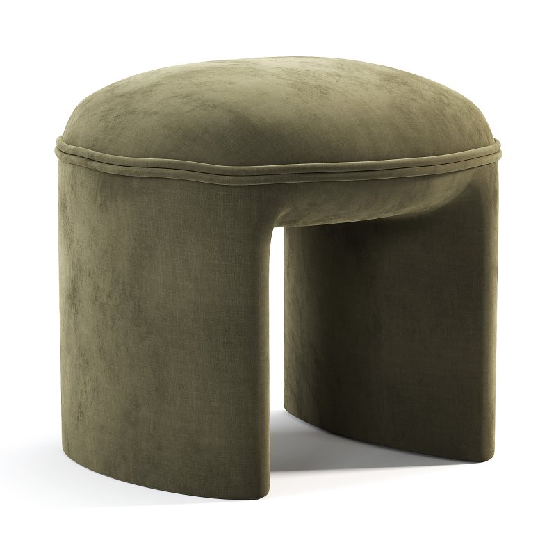 Tabouret Pouf En Bouclette Image 4