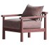 Natalia Outdoor Teak Lounge Chair - Thumbnail 2