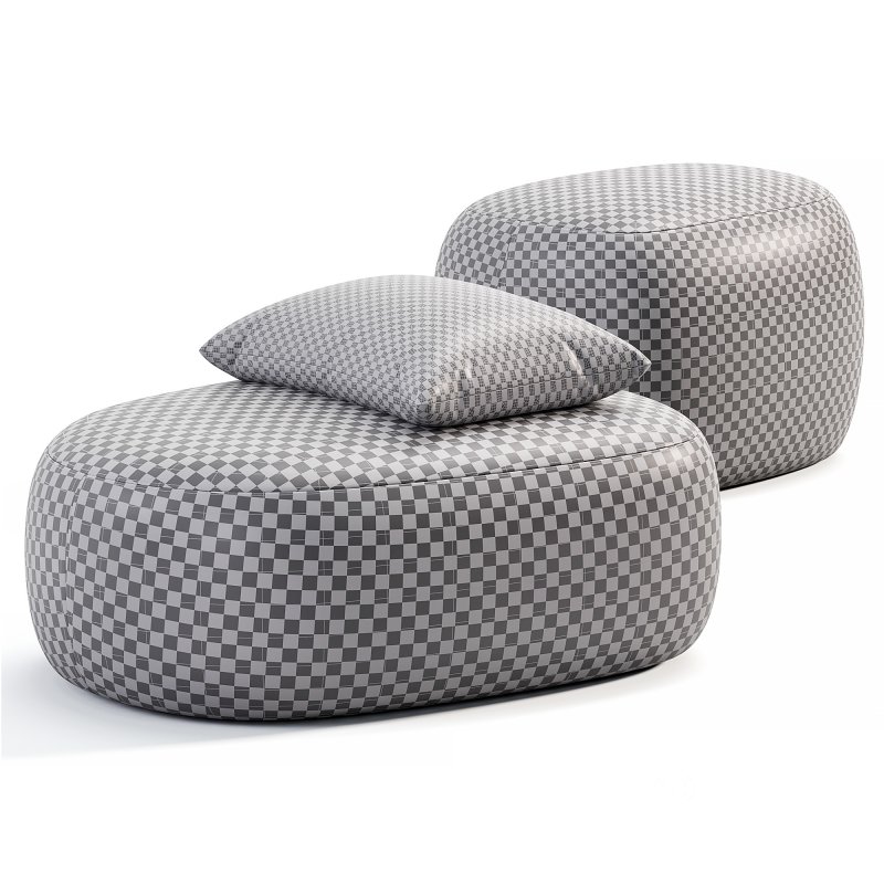 Pouf Bily Boucle Beige Image 6