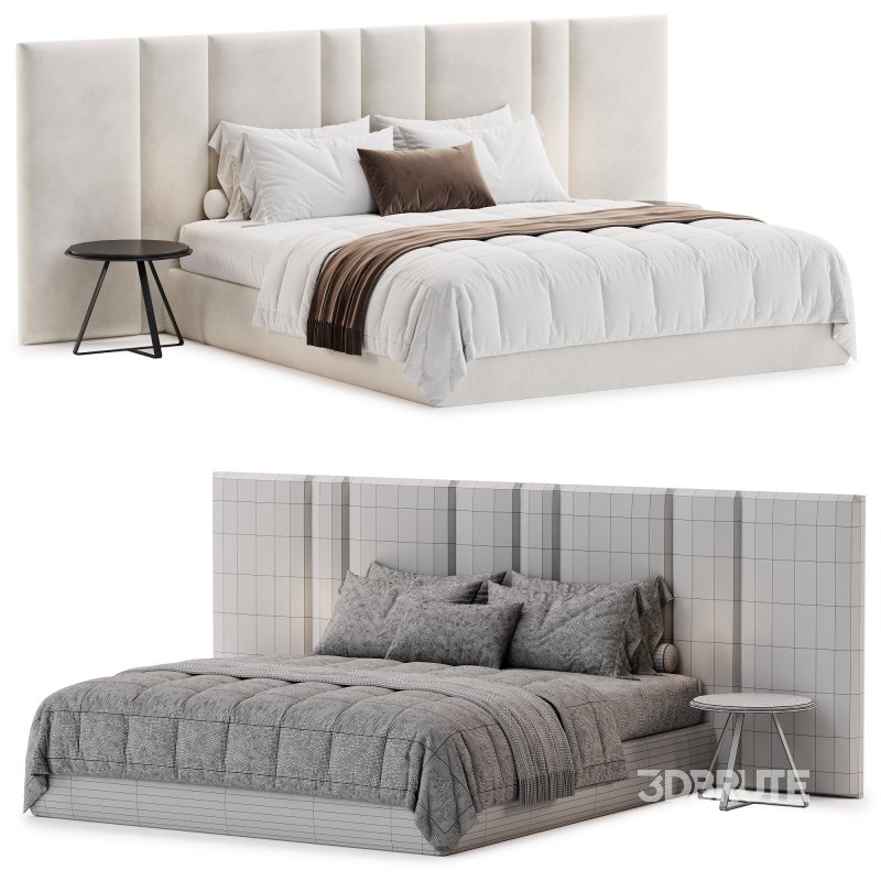 Futuro Bed with wide Headboard By Sensorsleep Image 4