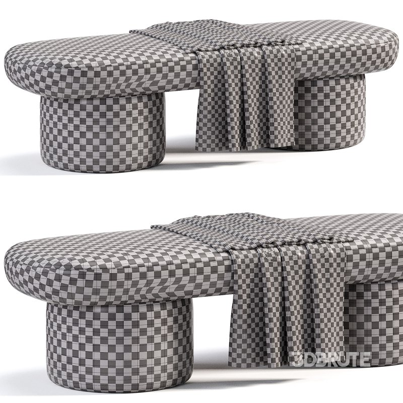 Cloud Sculptured Ottoman Image 6