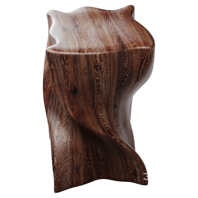 Wood Stool Image 2