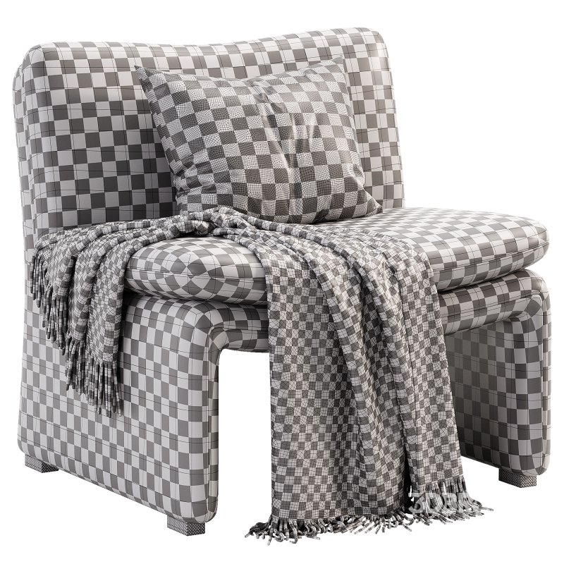 Maya White Sheepskin Accent Chair Image 6