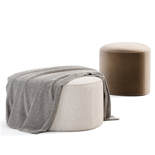 Pebble Ottoman Pouf