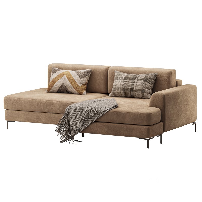 Corner sofa Edwin Velvet Terra Image 4