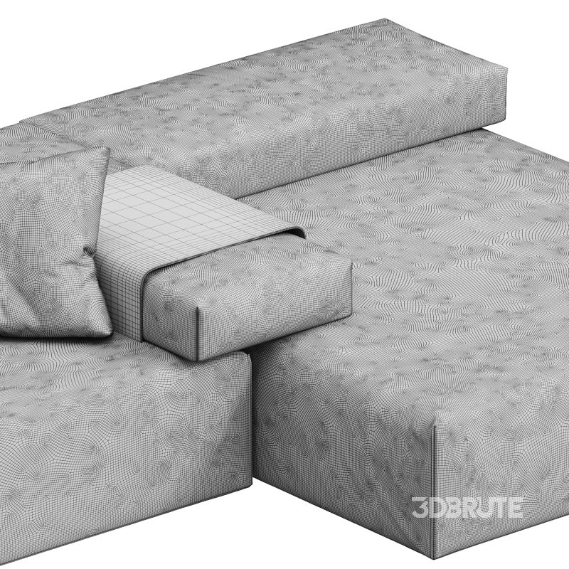 CINDER BLOCK modular sofa design Luca Nichetto Combination 02 Image 3