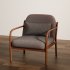 Cozy Wooden Armchair with Cushions - Thumbnail 2