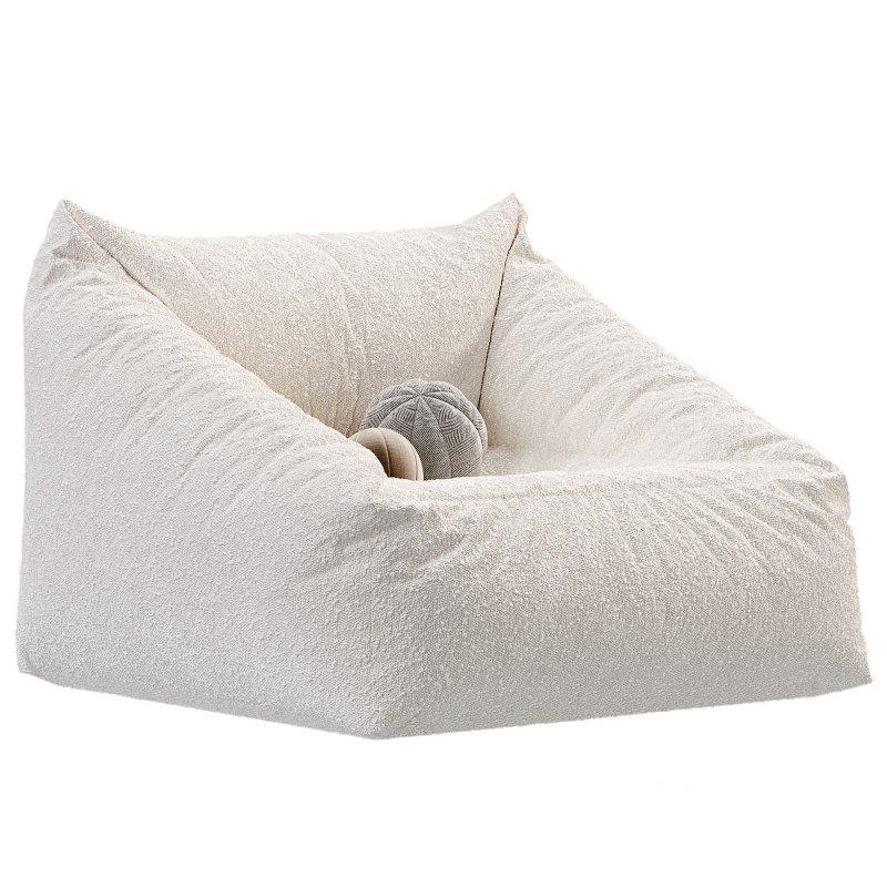 Cooper Faux Sheepskin Bean Bag Chair Image 1