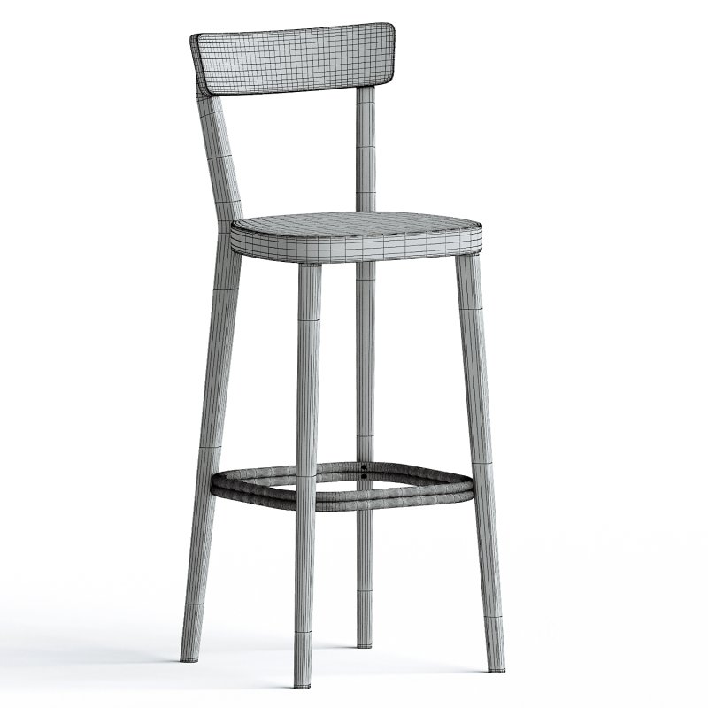 MILANO BLACK BARSTOOL Image 2