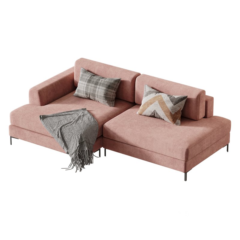 Corner sofa Edwin Velvet Terra Image 10