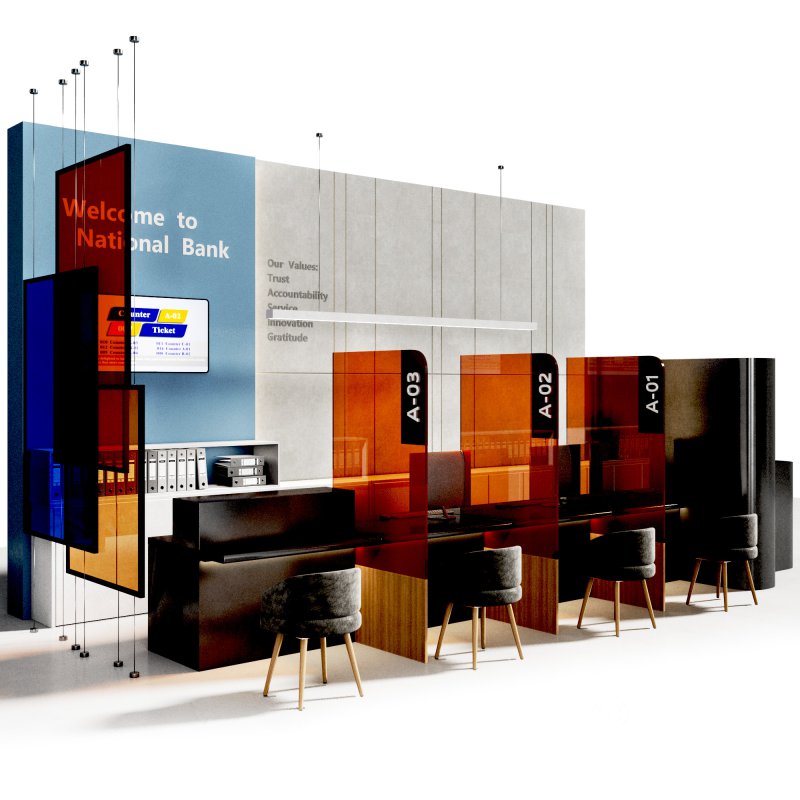 Bank Reception counter Customer Service Image 11
