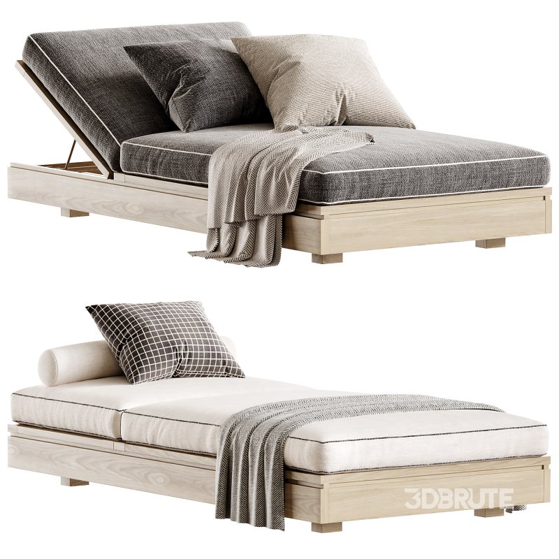 Avila Outdoor Sunlounger Image 2