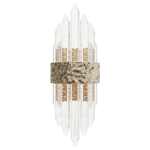 Sconce glass transparent gold 62GDW-920-500CH