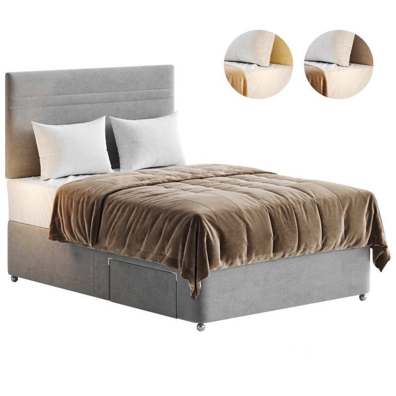 Sealy Auckland Firm Support Divan Bed Set Image 1