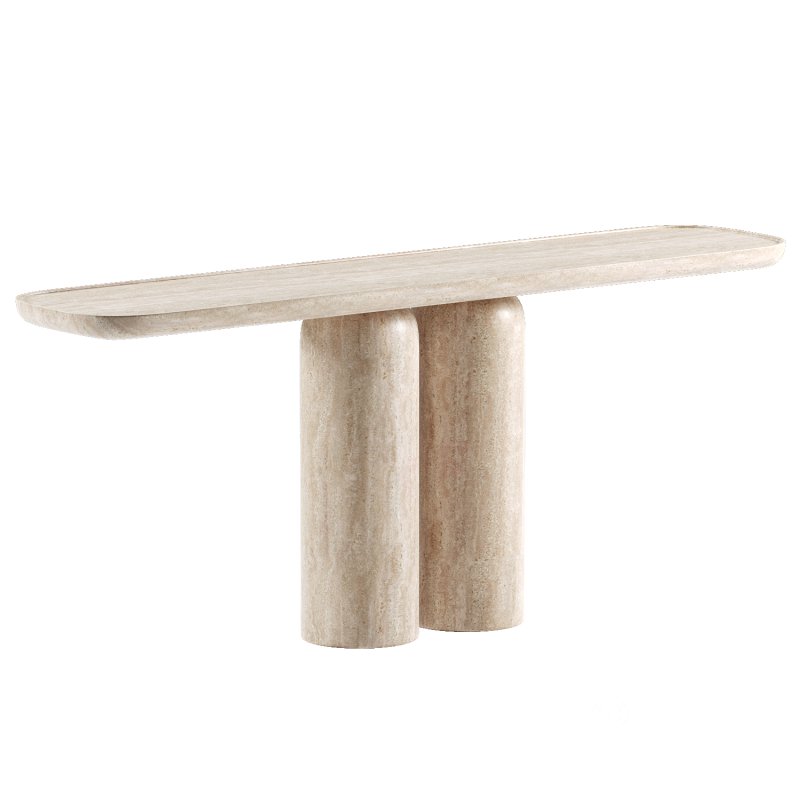 Cupola Carved Console Table Image 3