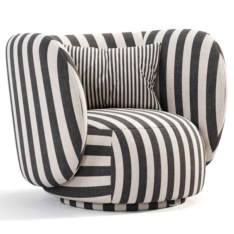 Rico Lounge Chair with Swivel Base Image 2