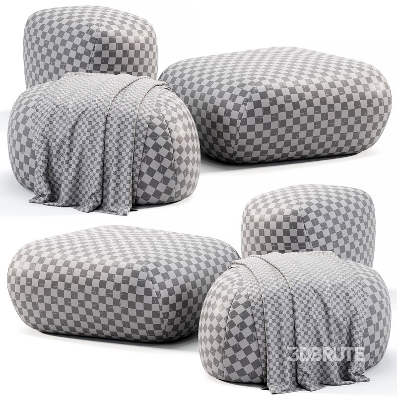 Pebble Rubble Pouf By Moroso Image 6