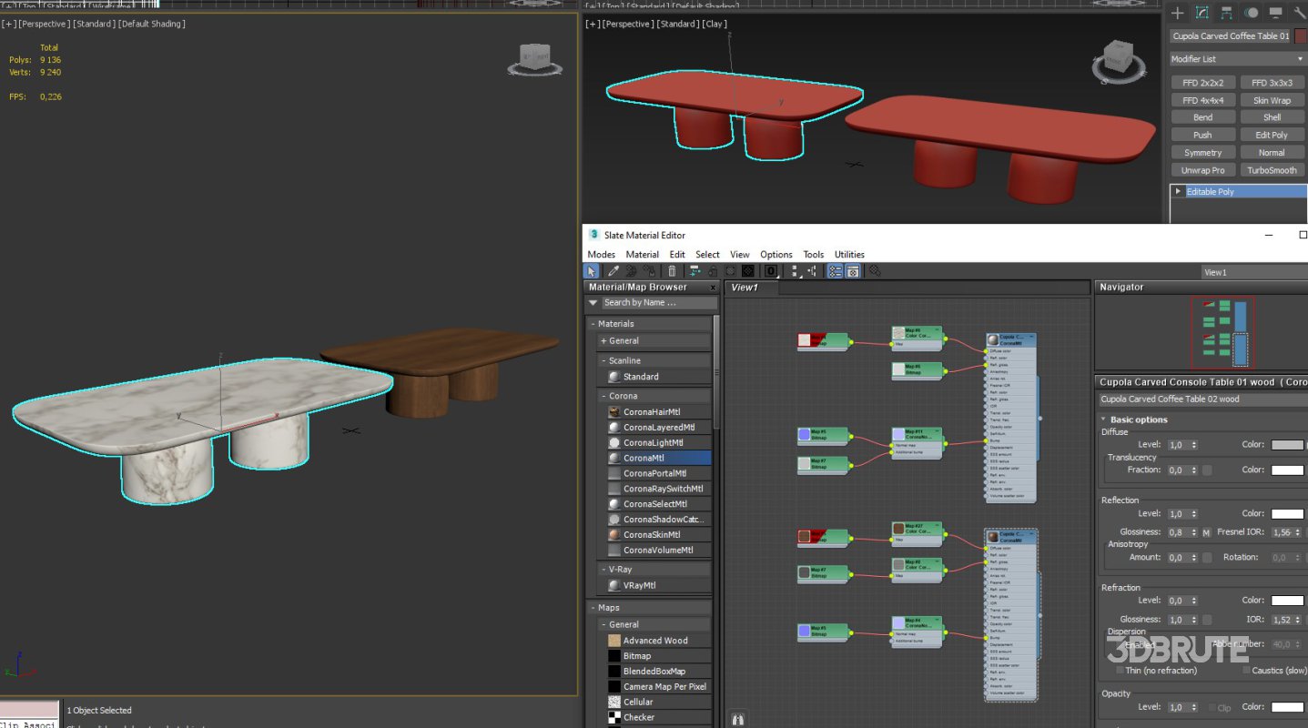 Cupola Carved Coffee Table Image 5