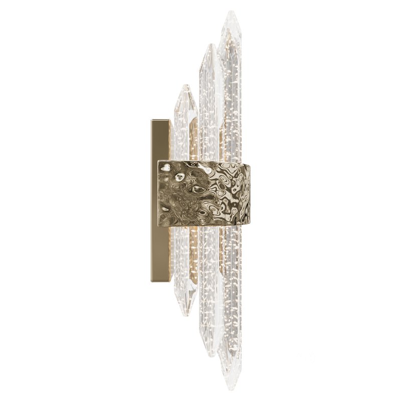 Sconce glass transparent gold 62GDW-920-500CH Image 4