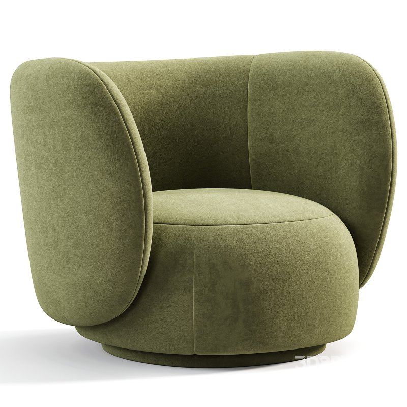 Rico Lounge Chair with Swivel Base Image 1