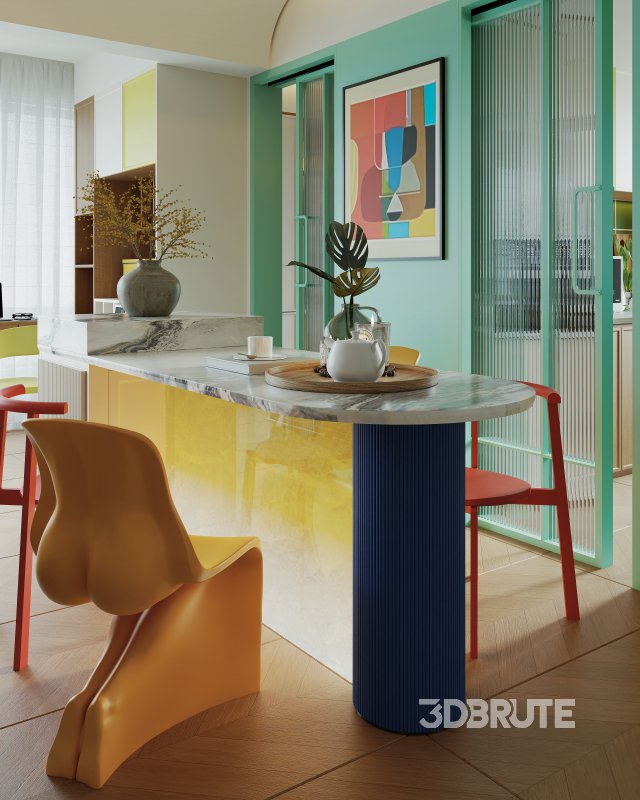 Bauhaus modern living room Image 6