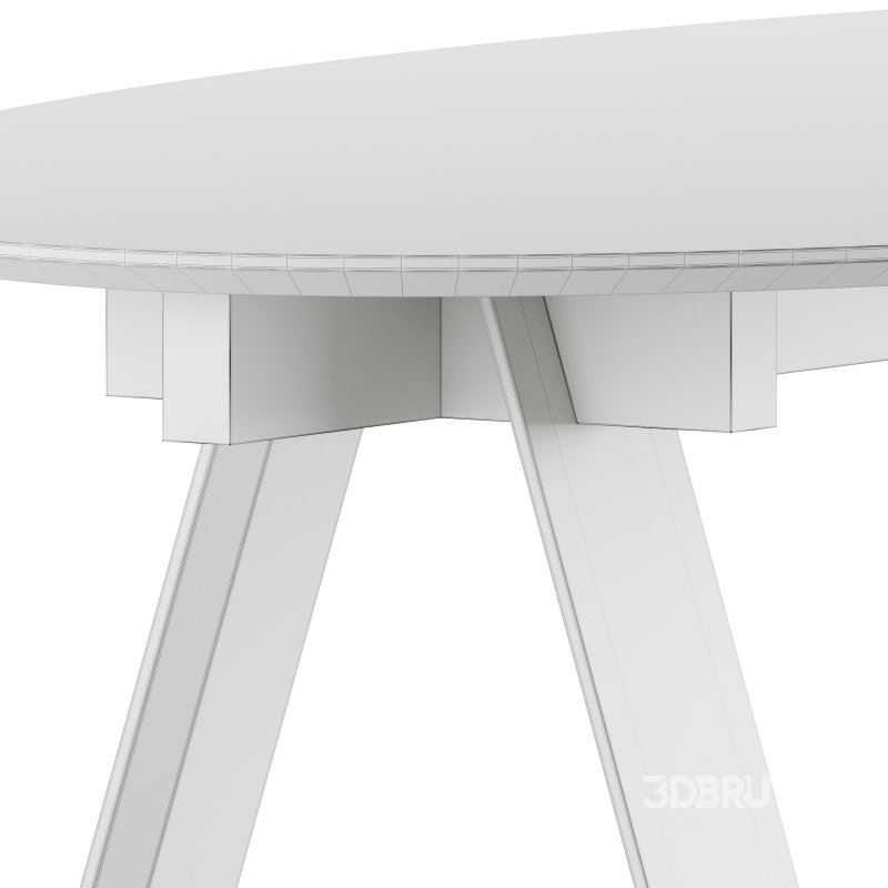 Trave Oval Dining Table by Branca Lisboa Image 11