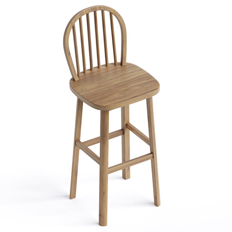 Valirie Solid Wood Counter Stool Image 1