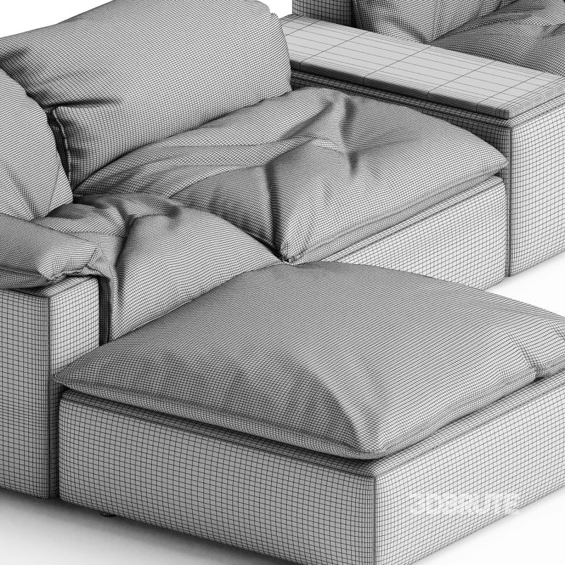 CLOUD ENSEMBLE MODULAIRE EN TISSU Un Monde plus Naturel N3 Image 2