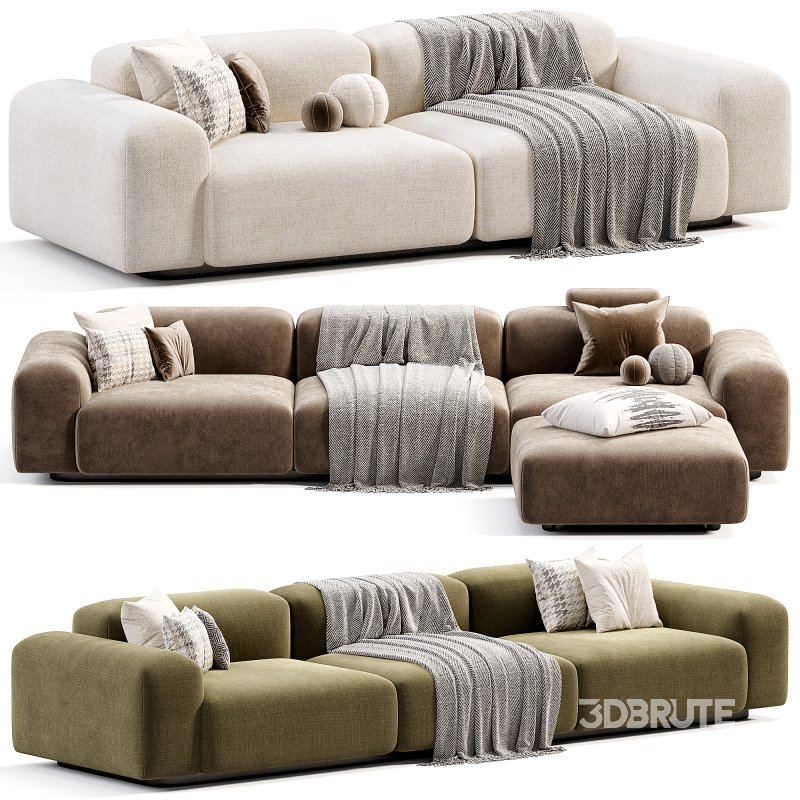 Soft Modular Sofa Image 1
