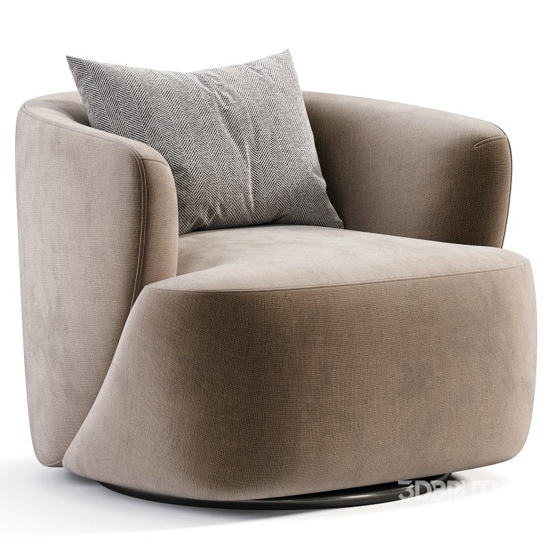 Pelton Swivel Chair By Brownandbeam Image 2
