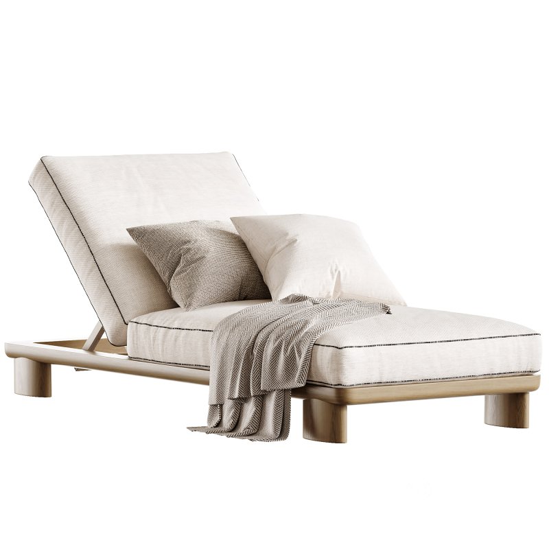 Newport Teak Sun Lounge Image 5