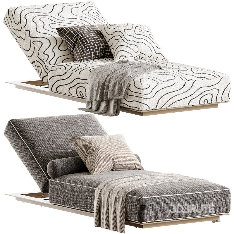 Santorini Outdoor Sun Lounge Image 3