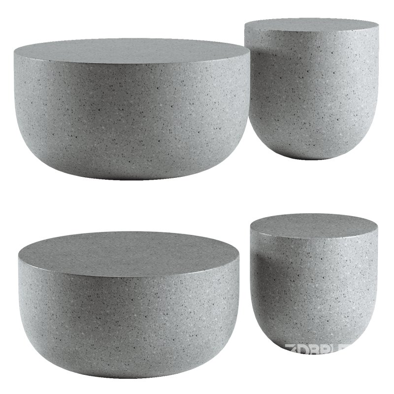 Caine Outdoor Coffee & Side Table Image 1