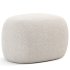 Pouf Ovale Design Scandinave En Tissu Boucle BILY - Thumbnail 6