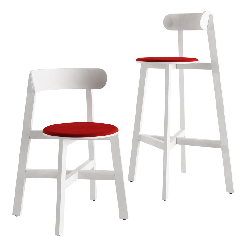 Roda Chair and Bar Stool by Branca Lisboa Image 4