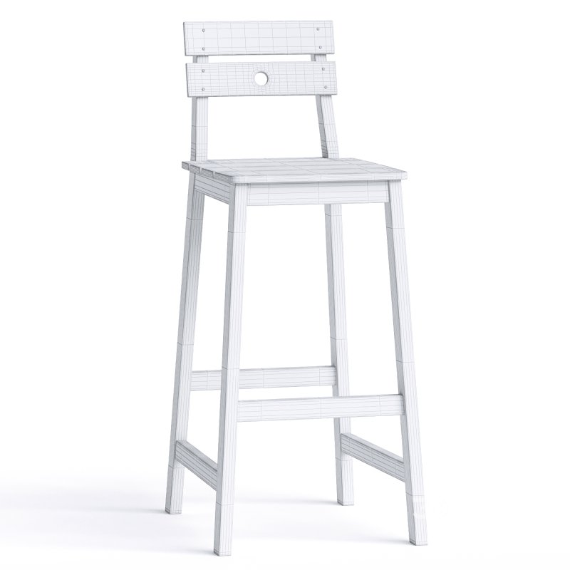 Caudell Solid Wood Counter Stool Image 2