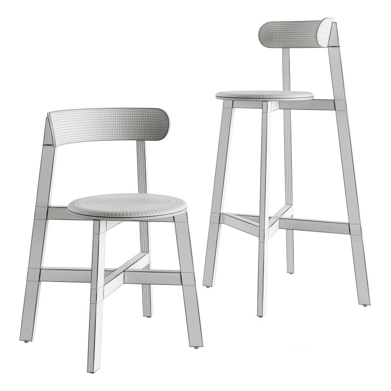 Roda Chair and Bar Stool by Branca Lisboa Image 5