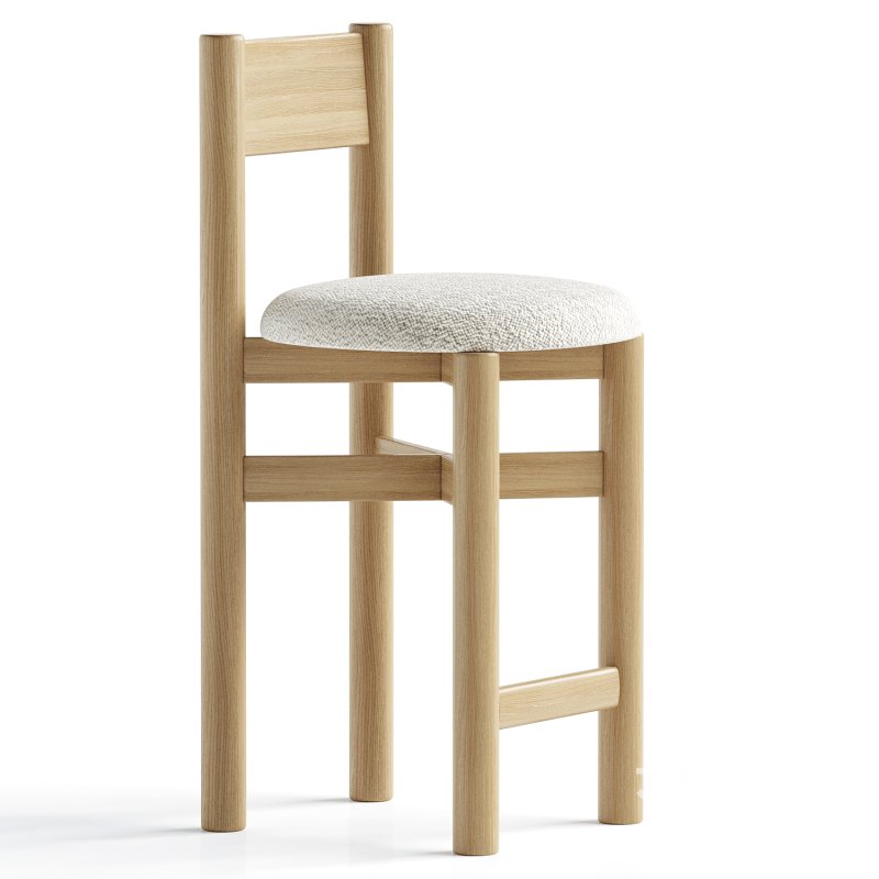 Teddy Counter Stool – Warm Oak Image 2