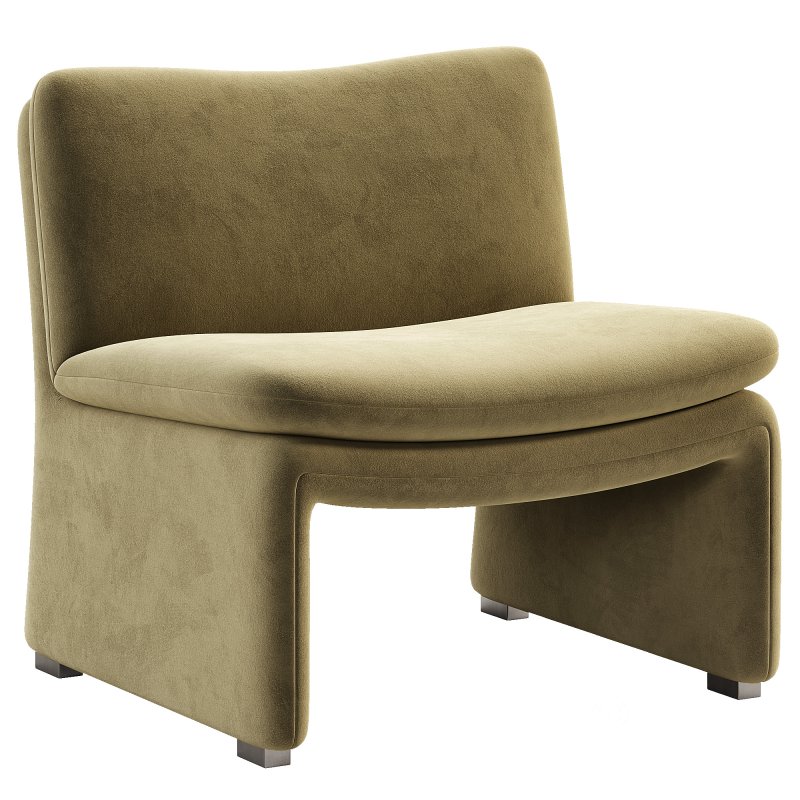 Maya White Sheepskin Accent Chair Image 2