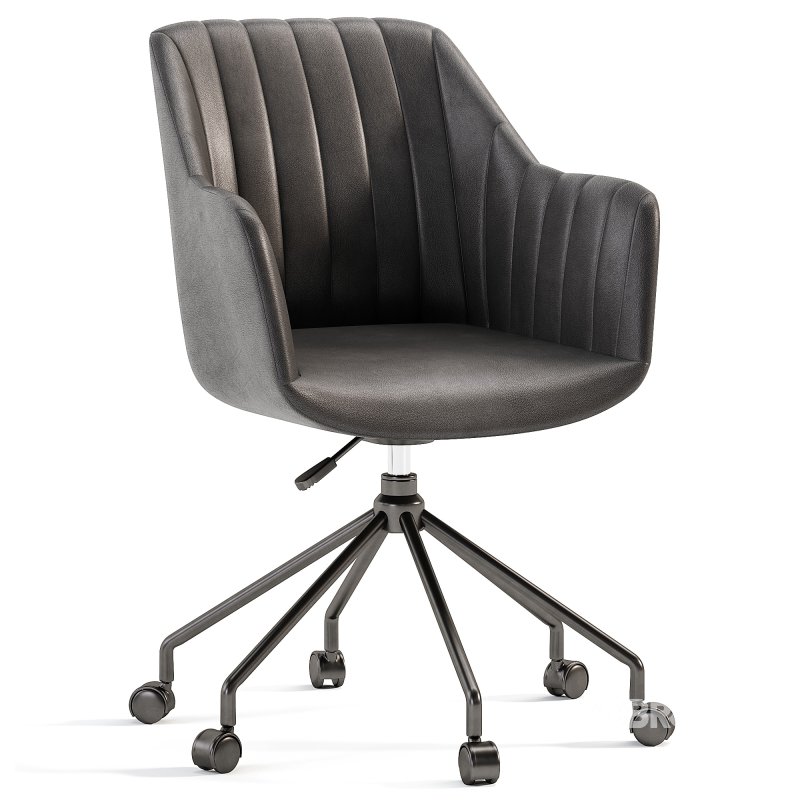 Office Chair Made Of Boucle Fabric Matie Image 5