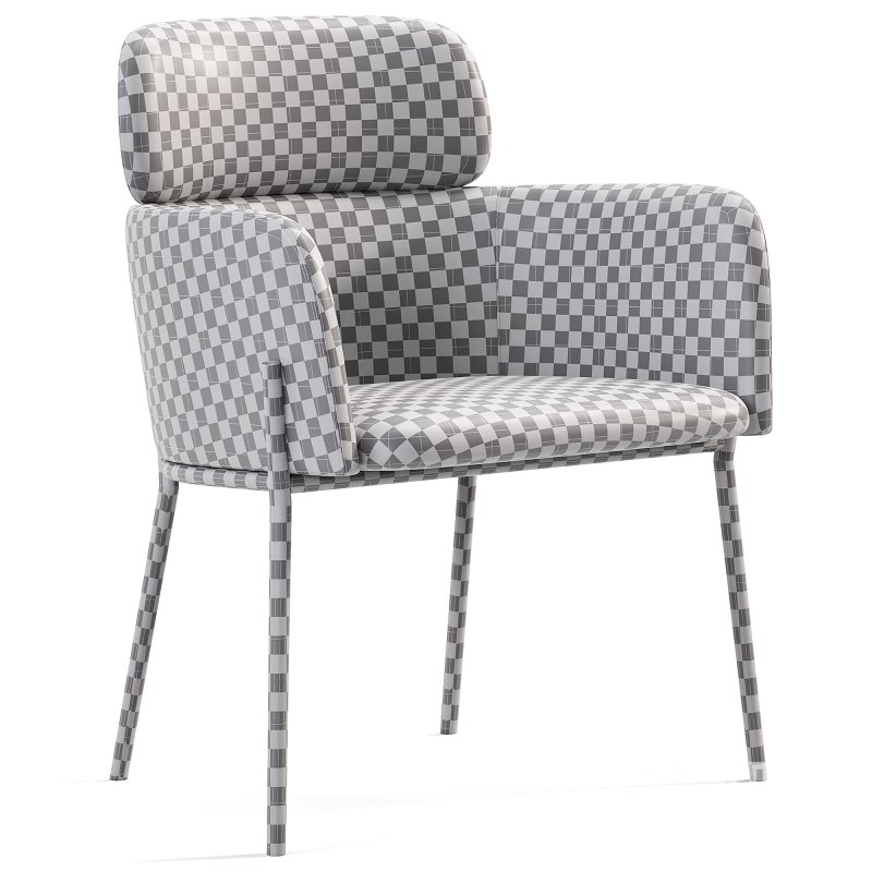 AZALEA UPHOLSTERED CREAM PERFORMANCE FABRIC DINING CHAIR Image 6