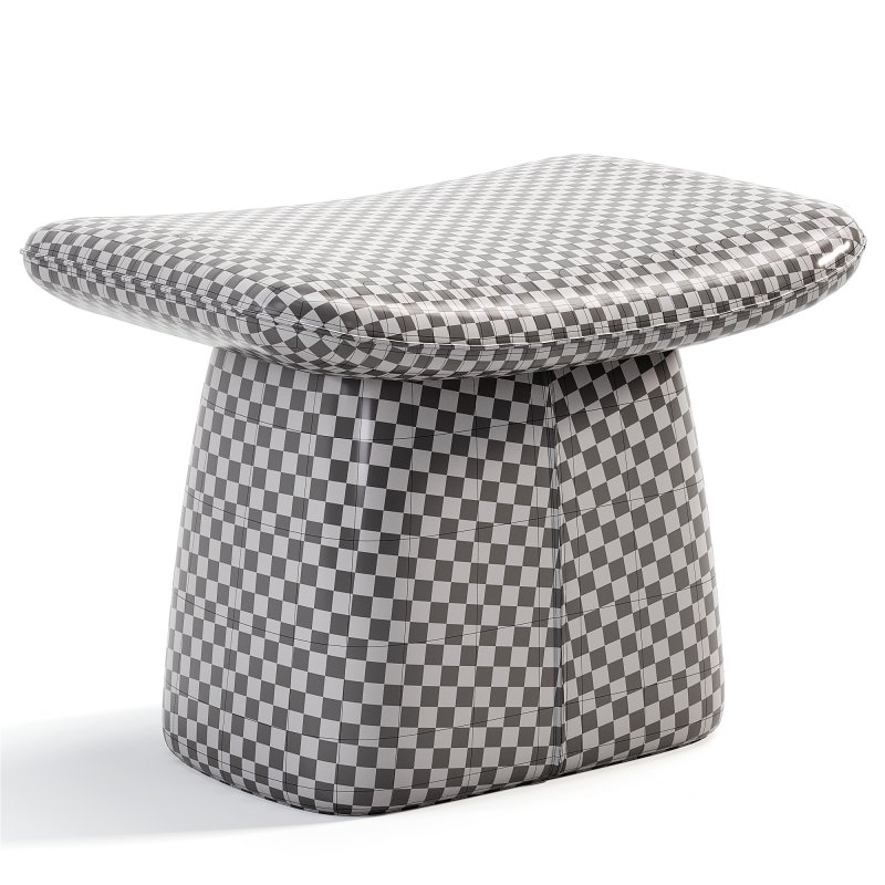 Modern Microfiber Leather Fabric Makeup Stool Image 6