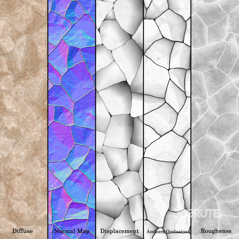 Stone Wall 26 (Seamless) Image 6