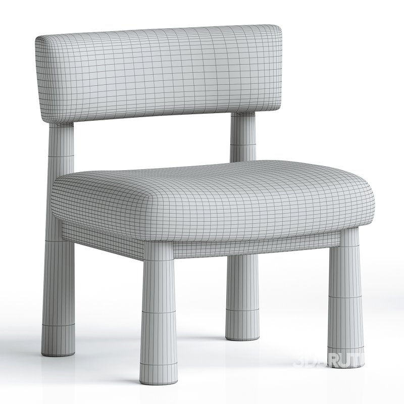 Teddy Accent Chair – Tapered Legs Image 2